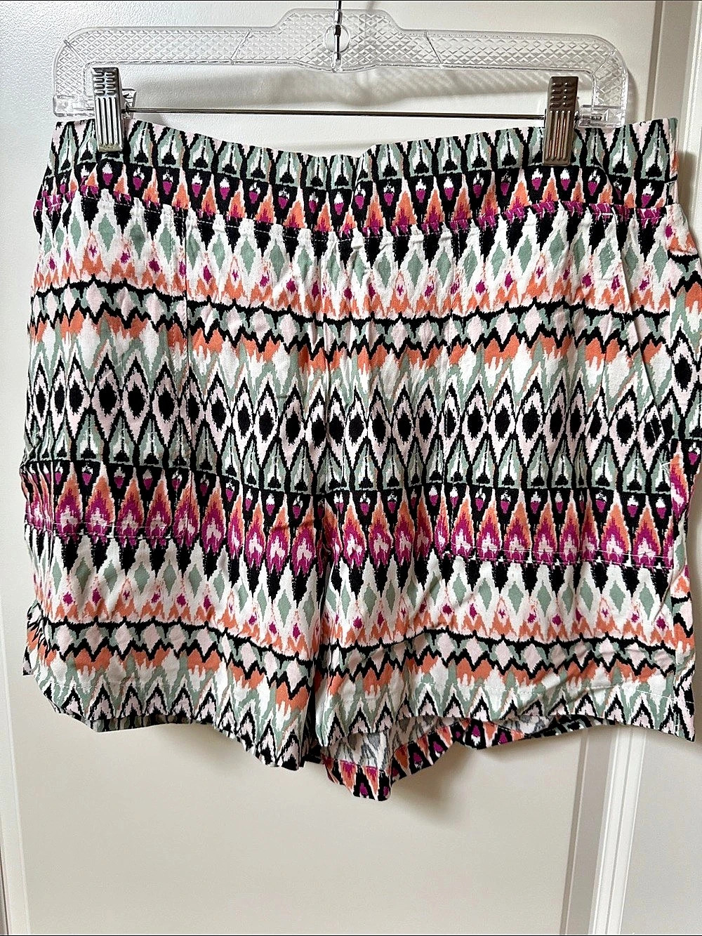 Wildfox Women's Geometric Shorts Multicolor & Black Large NWT